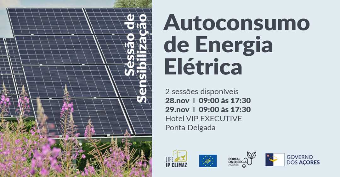 Autoconsumo de Energia Elétrica – duas sessões